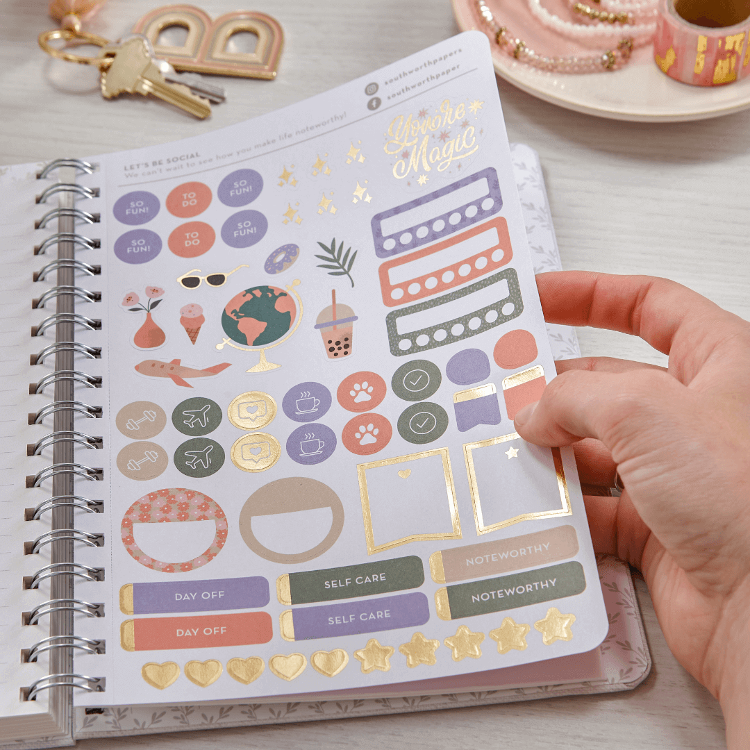 Staples Exclusive Stickers 2024 Planners (1) (1) 2024-gold-foil-stickers-planner