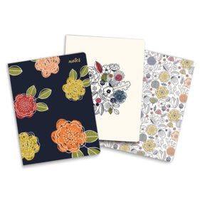 Modern Floral 3-Pack Journals