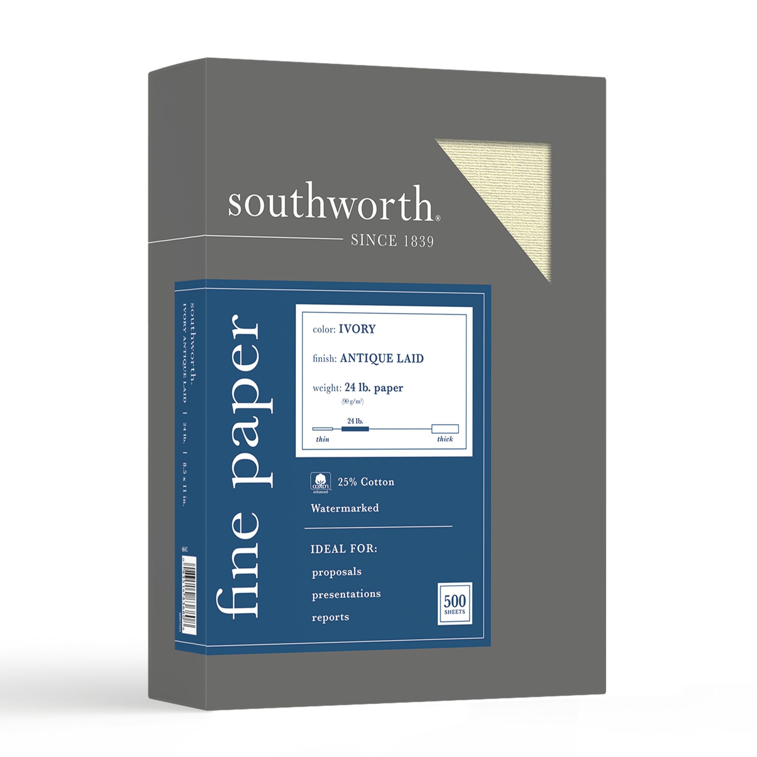 Southworth Connoisseur Collection Business Paper 24 LB IVORY 33/ 50 Sheets