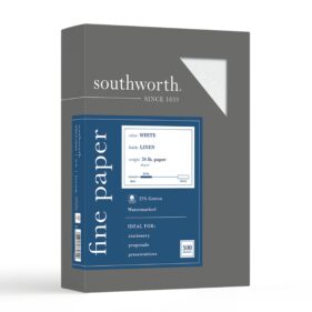 25% Cotton White Business Paper, 24 lb. (554C)
