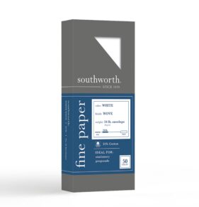 25% Cotton Business Envelopes, 24 lb. (J404-10)
