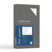 business paper 25% cotton southworth white red rule
