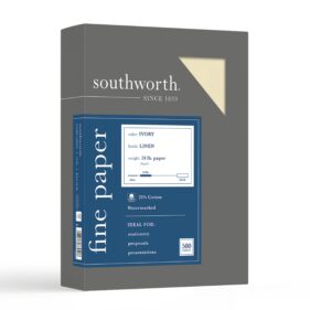 Ivory 25% cotton business paper Southworth