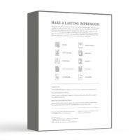 Back of Gray Parchment Paper Package