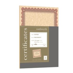 Certificates, Copper/Copper Border, 24 lb. (CT5R)
