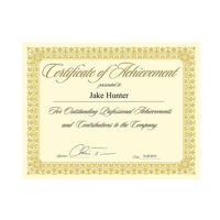 Certificates, Ivory/Gold Foil Border, 66 lb. (CTP1V) - Image 4