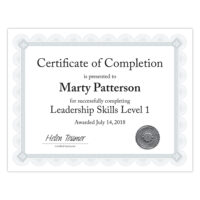 Certificates, White/Silver Foil Border, 66 lb. (CTP2W) - Image 5
