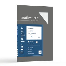 White Linen 25% Cotton Business Paper Southworth
