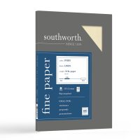 Ivory 25% cotton business paper 100 sheets Southworth