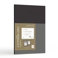 certificate holders black and linen southworth