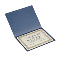 Certificate Jackets, Navy/Gold Border, 105 lb. (PF6) - Image 3
