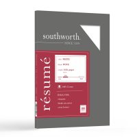 100% cotton resume paper white southworth