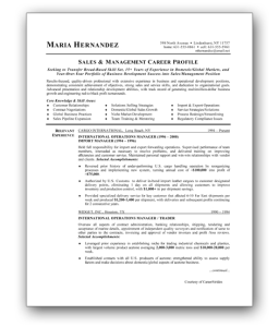 chronological sales resume template southworth