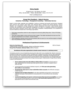 executive resume template southworth