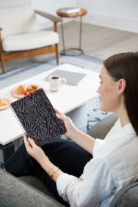 Black Metallic Zebra Medium Planner - Image 3