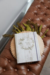 Rustic Sage Blossom Wreath Medium Planner - Image 8