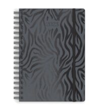 Black Metallic Zebra Medium Planner