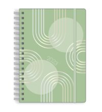Playful Mint & Silver Links Medium Planner