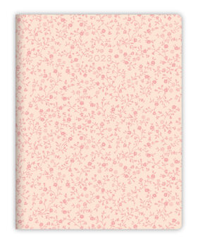 Pink Daisy Floral Emboss Large Planner