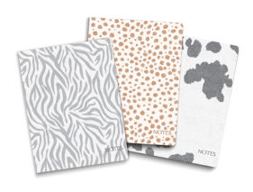 Animal Embossed 3-Pack Journals