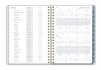Rustic Sage Blossom Wreath Medium Planner - Image 4