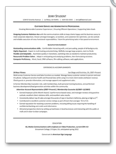 customer service resume template