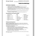 graphic art resume template southworth