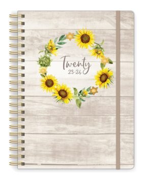 Sunflower Wreath Large Twin-Wire Planner