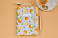 Sweet Citrus Floral Large Twin-Wire Planner - Image 5