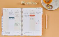 Sweet Citrus Floral Large Twin-Wire Planner - Image 2