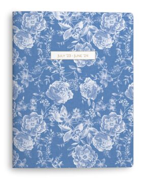 China Blue Floral Large Flex Cover Planner