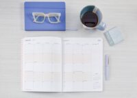 China Blue Floral Large Flex Cover Planner - Image 4