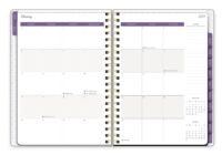 2024 Sweet Purple Rustic Wreath Large Twin Wire Planner - Image 5