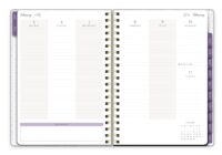 2024 Sweet Purple Rustic Wreath Large Twin Wire Planner - Image 7