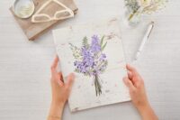 2024 Lovely Lavender Floral Bouquet Flex Cover Planner - Image 2