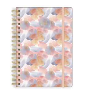 2024 Soft Watercolor Medium Twin Wire Planner
