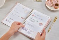 2024 Soft Watercolor Medium Twin Wire Planner - Image 7