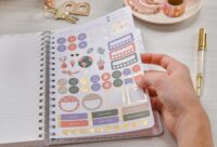 2024 Soft Watercolor Medium Twin Wire Planner - Image 6