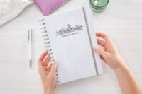 2024 Lovely Lavender Swag Medium Twin Wire Planner - Image 4