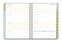2024 Teal with Golden Links Medium Twin Wire Planner - Image 5