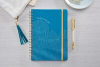 2024 Teal with Golden Links Medium Twin Wire Planner - Image 2