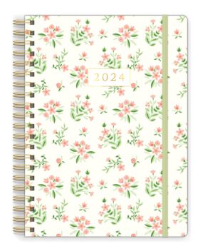 2024 Coral Bouquets Large Twin Wire Planner