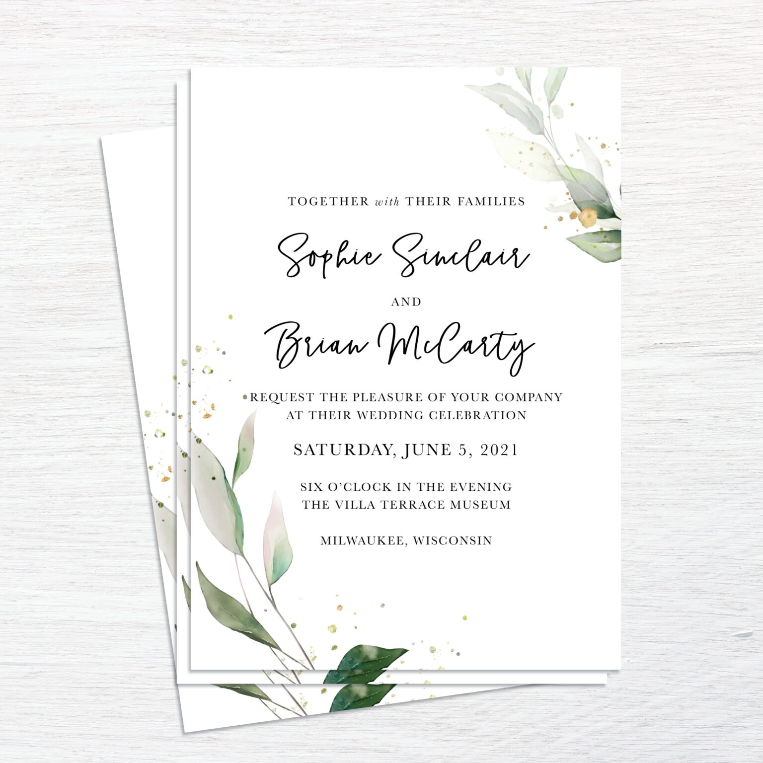 Wedding invitation southworth