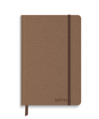 Brown Leather Embossed Medium Journal