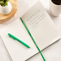 Green Burlap Medium Journal - Image 2