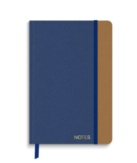 Blue Canvas Texture Medium Journal