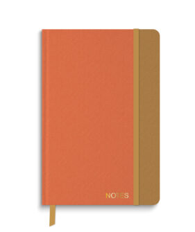 Red Canvas Texture Medium Journal