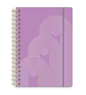 Plum Geo Medium Twin-Wire Planner
