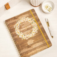 Rustic Daisy Large Twin-Wire Planner - Image 2