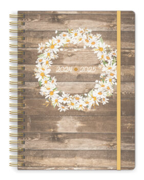 Rustic Daisy Large Twin-Wire Planner